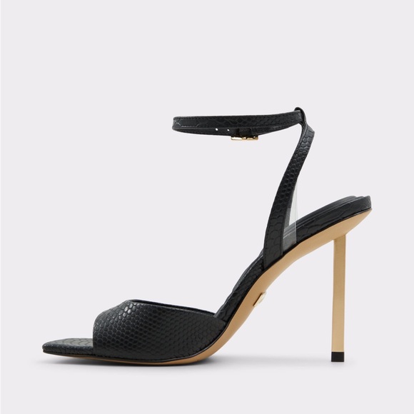 ✨ NEW | Aldo | Black Strappy Stiletto sandals - Picture 4 of 8